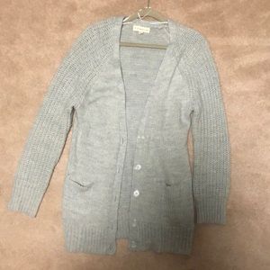 Light Grey Cardigan Sweater